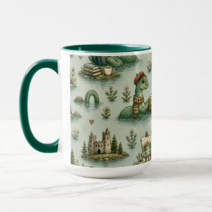 Caneca Criptídeos Aconchegantes Nessie Monstro do Lago Ne