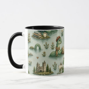 Caneca Críptidos Aconchegantes Nessie Monstro do Lago Nes