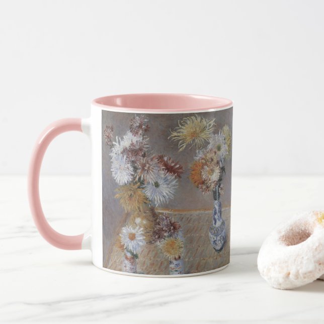 Caneca Crisântemos por Gustave Caillebotte (Com Donut)