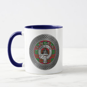 Caneca Crista e Nó Xadrez do Clã Grant