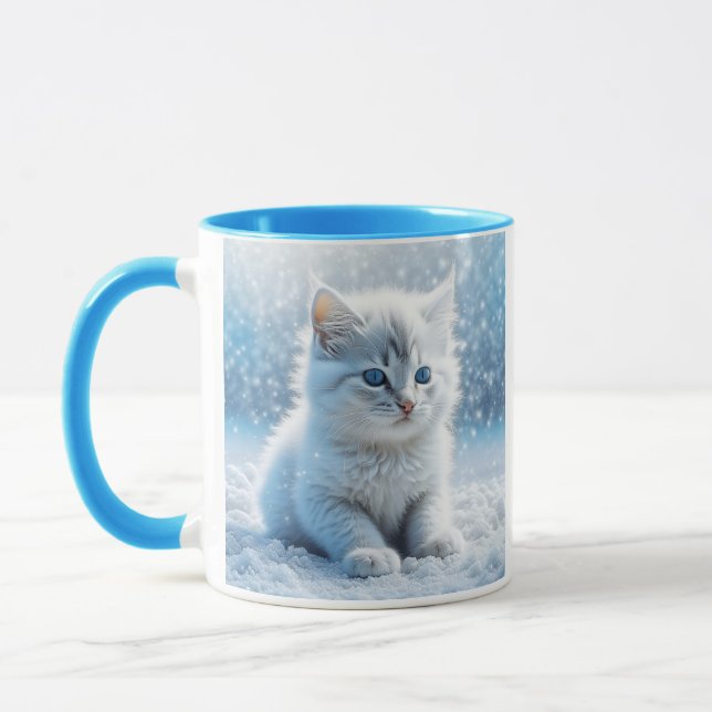 Caneca Cristinho Branco Personalizado na Neve (Esquerda)