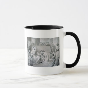 Caneca Cristo que abençoa crianças pequenas