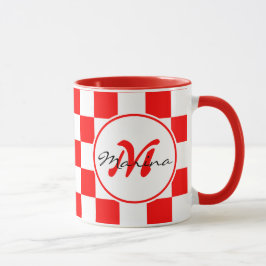 Caneca Croácia | Hrvatska | Nome Monograma controlado