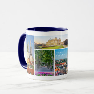 Caneca Croácia   Hrvatska   Zagreb   Capital da Croácia