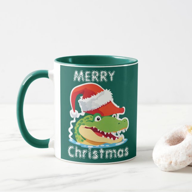 Caneca Crocodilo de Alligador Cinto Papais noeis Safari d (Com Donut)