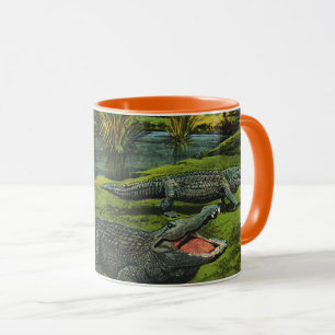 Caneca Crocodilos, Animais Répis da Vida Marinha Antiga