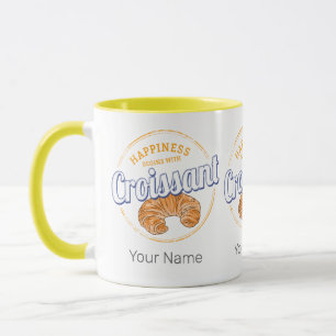 Caneca Croissant Snack Vintage França