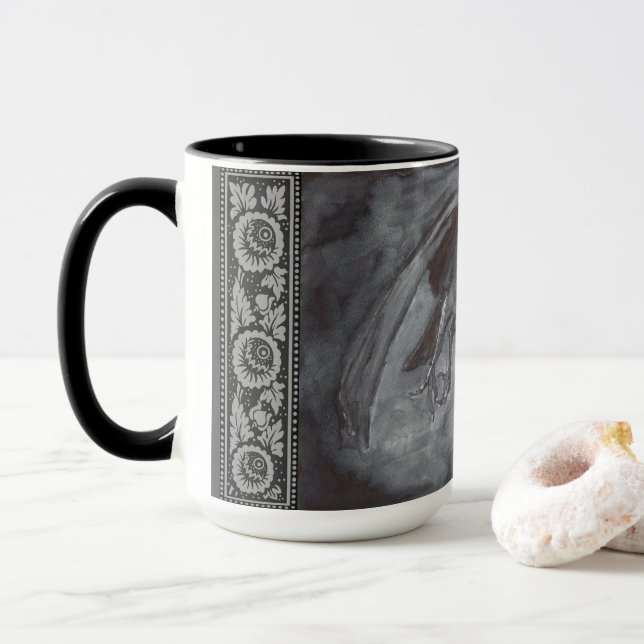 Caneca Crow por Moonlight Mug (Com Donut)