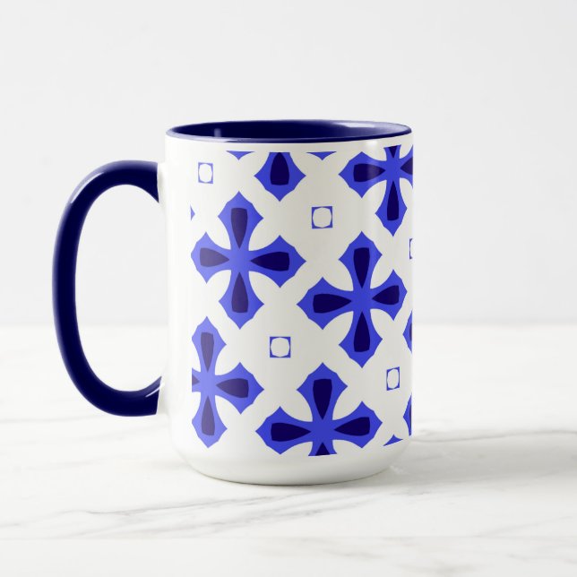 Caneca Cruz Azul e Branca Modernos (Esquerda)