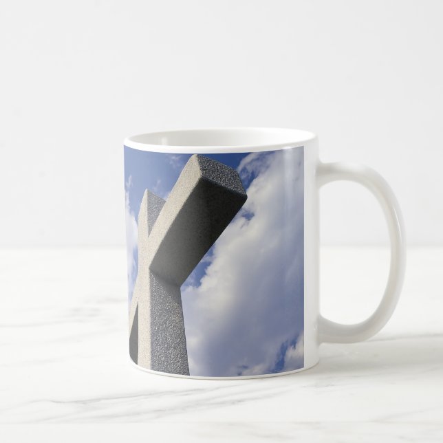 Caneca - cruz de pedra branca (Direita)