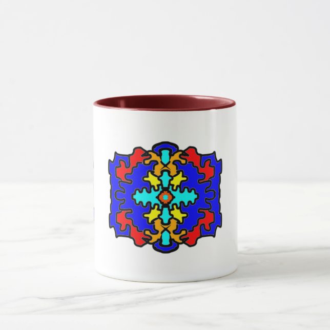Caneca Cruz Tribal Moderna (Centro)