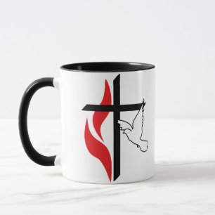 Caneca Cruzamento metodista e pomba