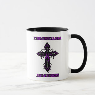 Caneca Cruzar/Sensibilizar...Fibro de Café de Dois Tons