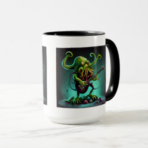 Caneca Cthulhu Rock 'n Roll Combo Mug, 15 oz