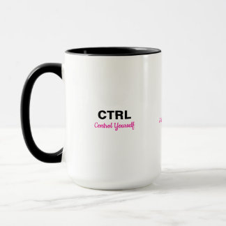 Caneca Ctrl Alt Del Citação de Ditos Motivacionais