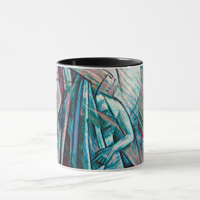 Caneca Cubist Art Deco Belly Dancer (Centro)