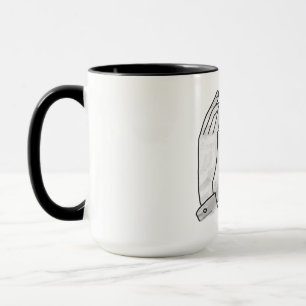 Caneca Cubo do Urso Silhueta de Mão