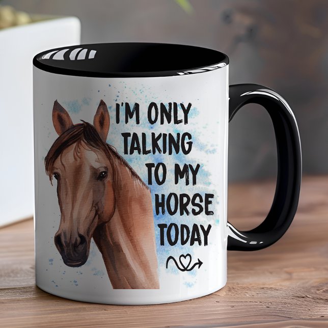 Caneca Cué Horse Lover Equestrian Gift Western Cowgirl (Criador carregado)