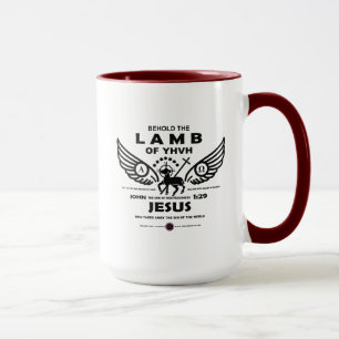 Caneca Cuidado com a lâmpada de YHVH