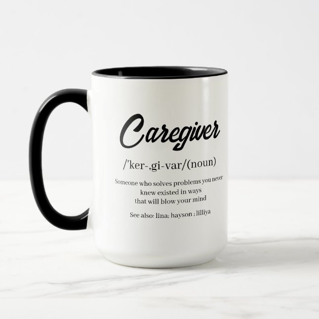 Caneca Cuidador de Propriedade Engraçado | Feliz Dia do C (Esquerda)
