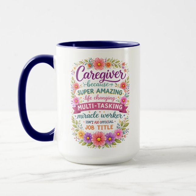 Caneca Cuidador de Propriedade Engraçado | Feliz Dia do C (Esquerda)