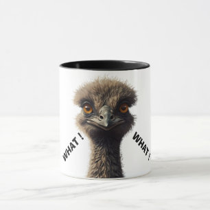 Caneca Cuide de Ostrich Engraçado
