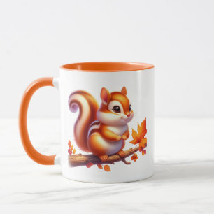 Caneca Cuja queda de esquilo sazonal adiciona monograma