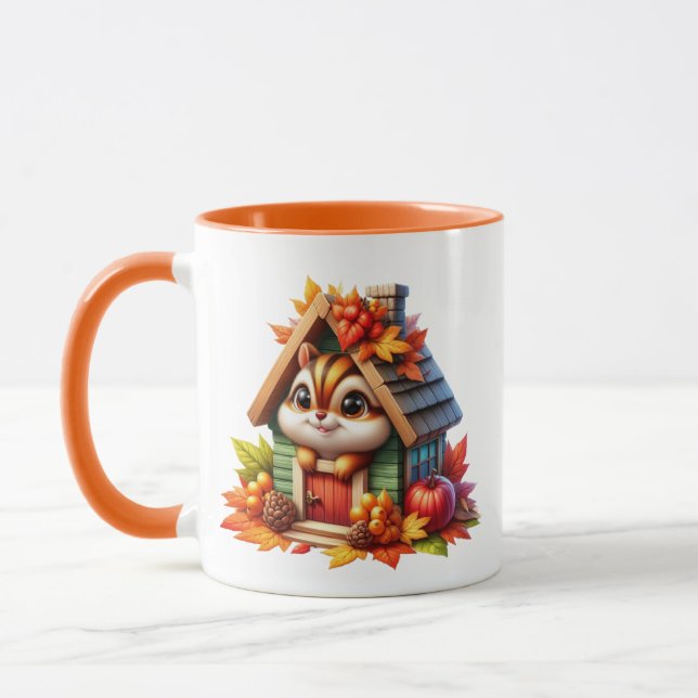 Caneca Cuja queda de esquilo sazonal adiciona monograma (Esquerda)