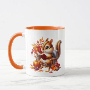 Caneca Cuja queda de esquilo sazonal adiciona monograma