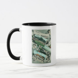 Caneca Cumprimentos com das vistas cénicos