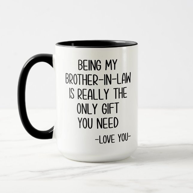 Caneca Cunhado Mug, presente cunhado (Esquerda)
