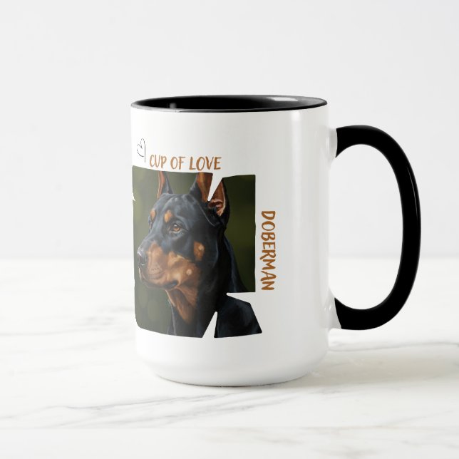 Caneca Cup of Love Dog Lover 15 oz Coffee Mug Gift Ideas (Direita)