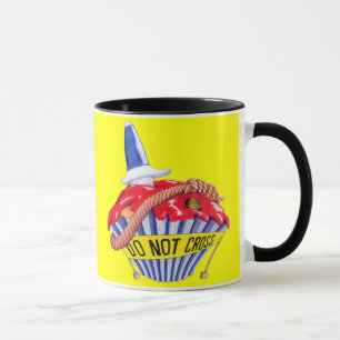Caneca Cupcake da cena do crime