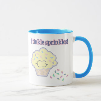 Caneca cupcake engraçada sprinkles