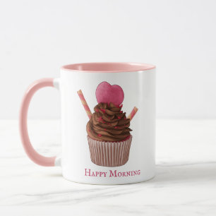 Caneca Cupcake Pink Personalizado Coffee Mug