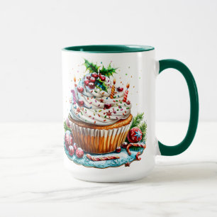 Caneca Cupcakes de hortelã-pimenta