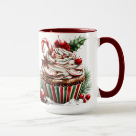 Caneca Cupcakes de hortelã-pimenta