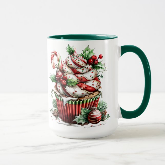 Caneca Cupcakes de hortelã-pimenta (Direita)