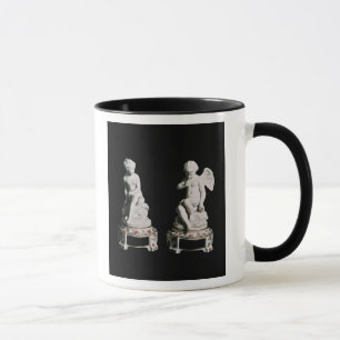 Caneca Cupido e psique, grupo de Sevres, 1758