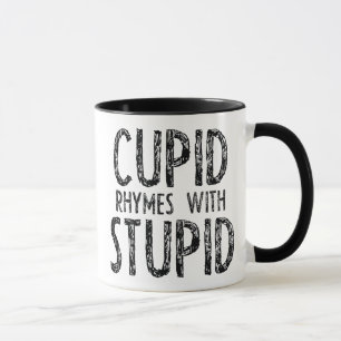 Caneca Cupido Rhymes Com Estúpidos