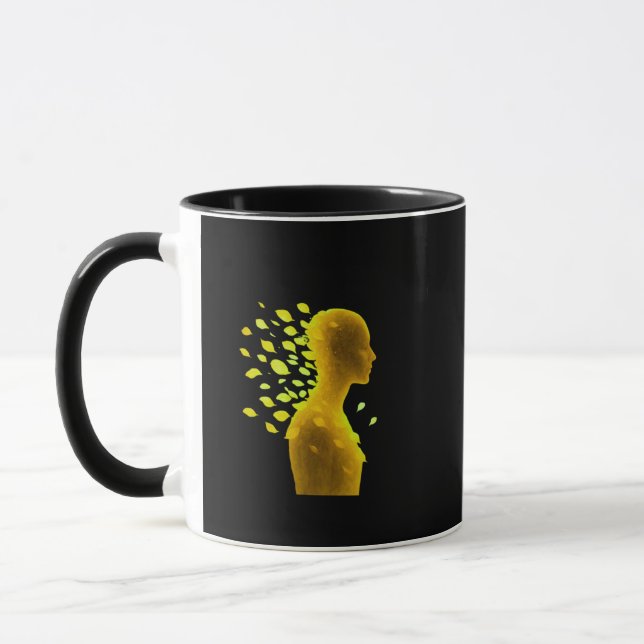 Caneca Cura Emocional Silhueta • Liberação de Pétalas (Esquerda)