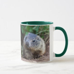 Caneca Curioso Bebê Marmot Mug