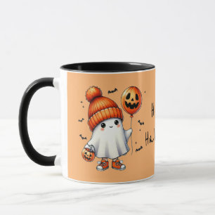 Caneca Curioso Fantasma Ghost Halloween Mug