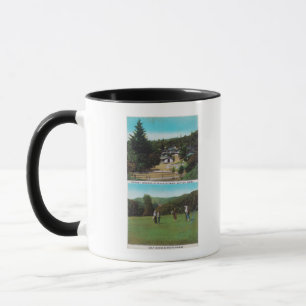 Caneca Curso de Golfe, Motivos de Croquet, Algodão