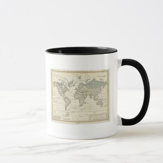 Caneca Curvas isotérmicas do sistema de Alexander von Hum (Direita)