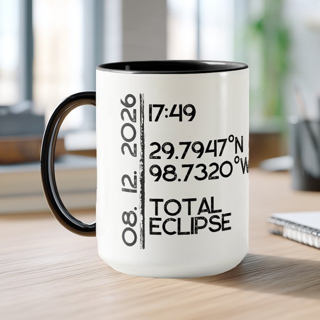 Caneca Custom 2026 Eclipse (Custom Eclipse Coffee Mug)