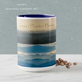 Caneca Custom Blue Ridge Mountains Virginia Mug