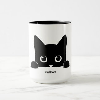 Caneca Custom Cute Cat Pet Name