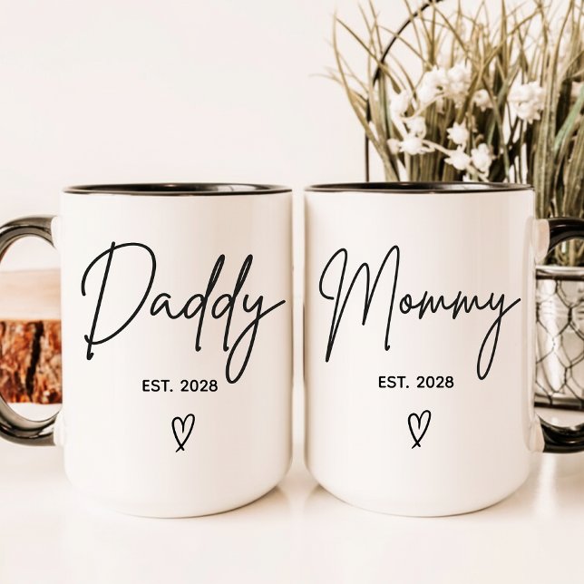 Caneca Custom Minimalist Dad Mug for New Dads & Parents (Criador carregado)
