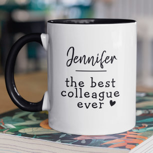 Caneca Custom Name Best Coworker Colleague Mug